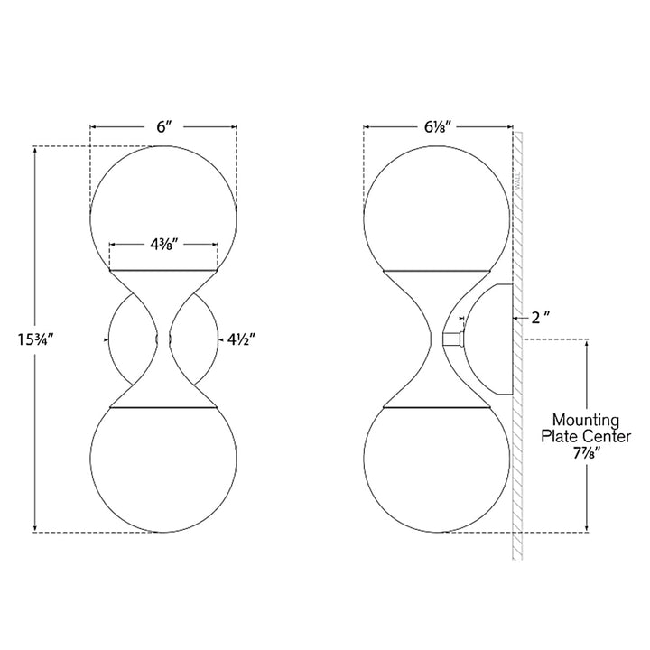 Visual Comfort Signature Cristol Double Wall Sconce
