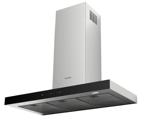 Faber Stilo Glass T-Shape Chimney Wall Hood