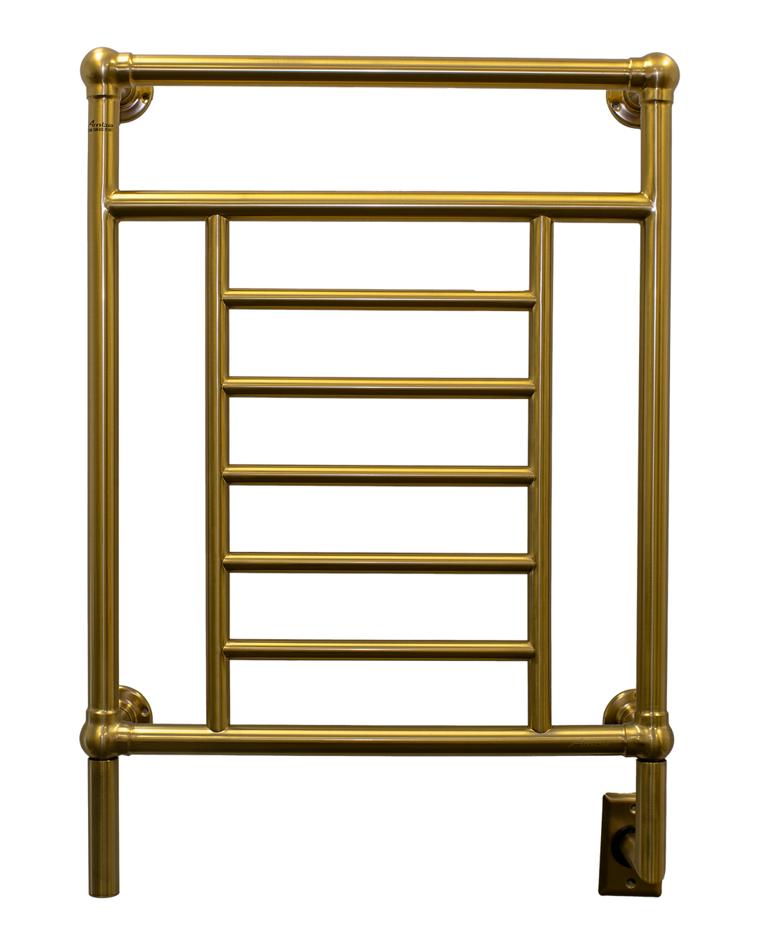 Amba Traditional Model T-2536 8 Bar Hardwired Towel Warmer in Brushed Bronze