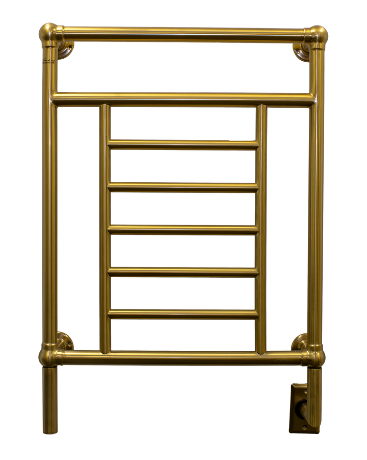 Amba Traditional Model T-2536 8 Bar Hardwired Towel Warmer in Brushed Bronze