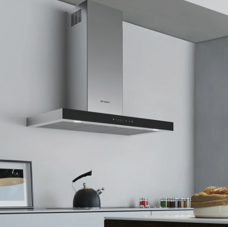 Faber Stilo Glass T-Shape Chimney Wall Hood