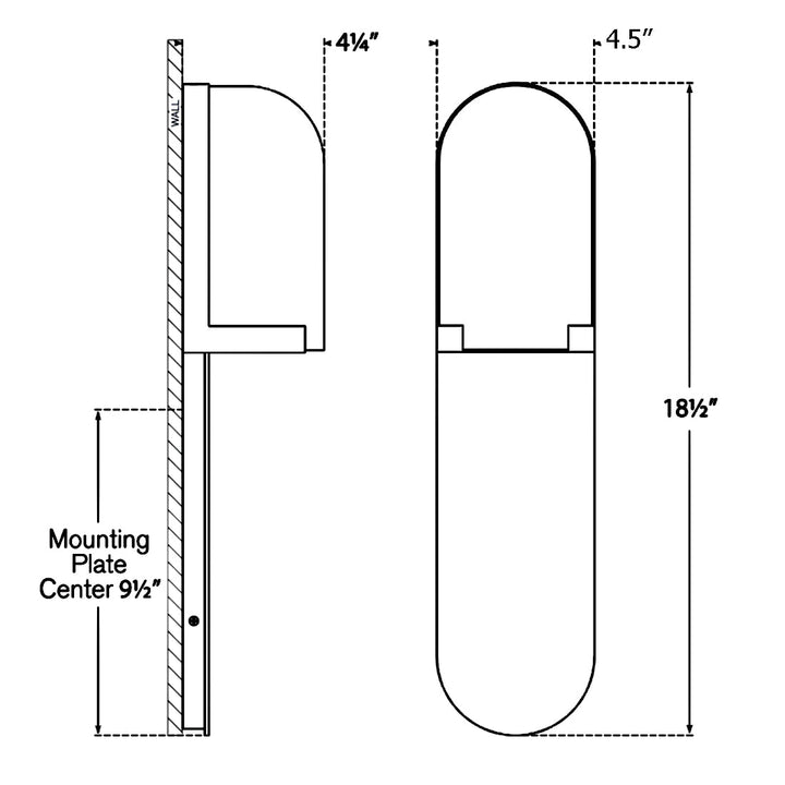 Visual Comfort Signature Melange Elongated Pill Wall Sconce