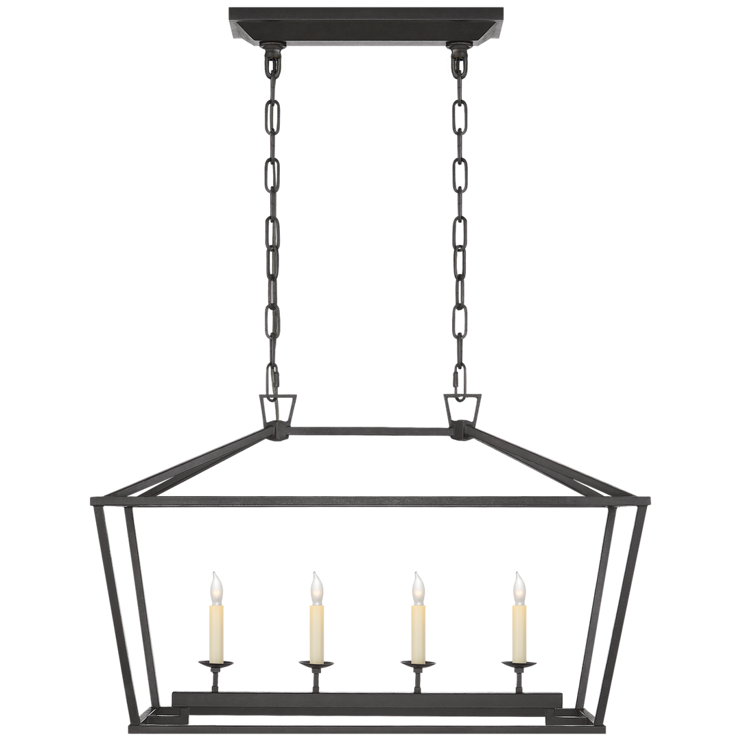 Visual Comfort Signature Darlana Linear Lantern Chandelier (view 2)