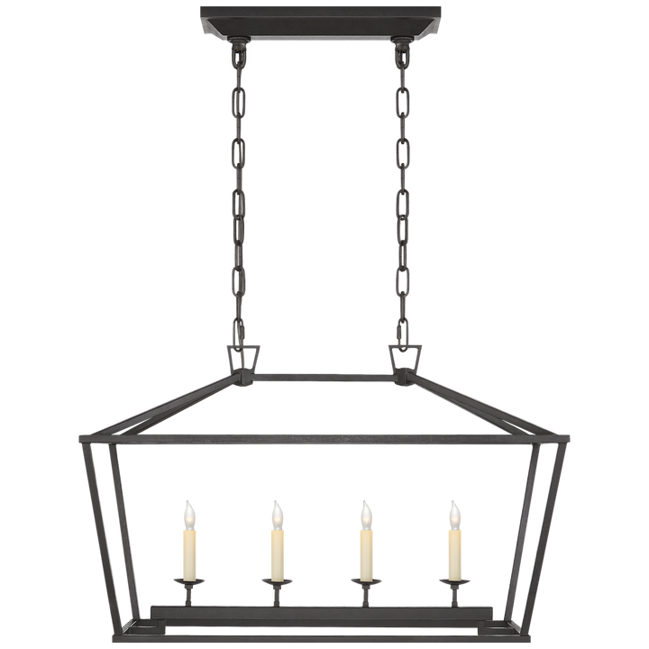 Visual Comfort Signature Darlana Linear Lantern Chandelier (view 2)