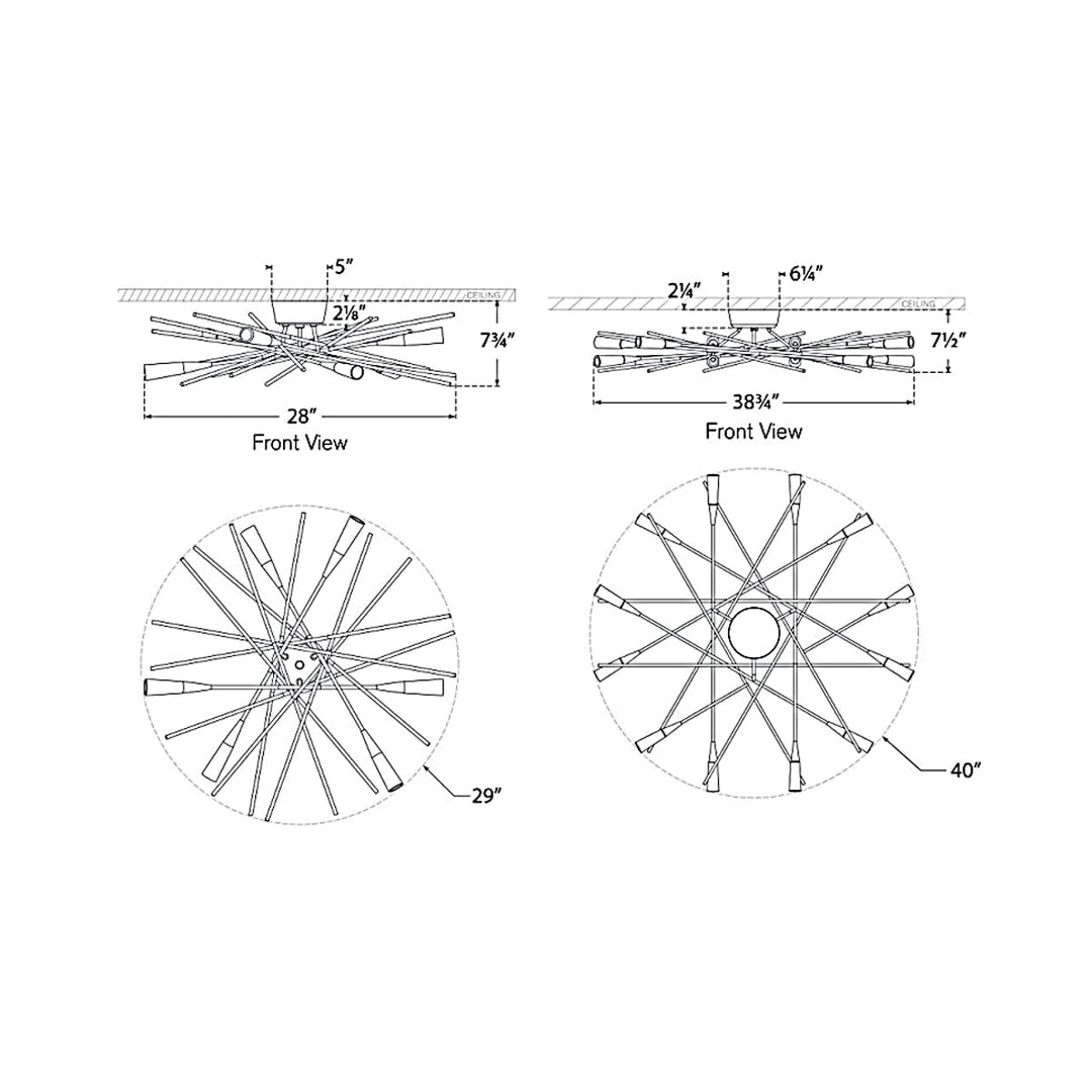 Visual Comfort Signature Stellar Ceiling Light