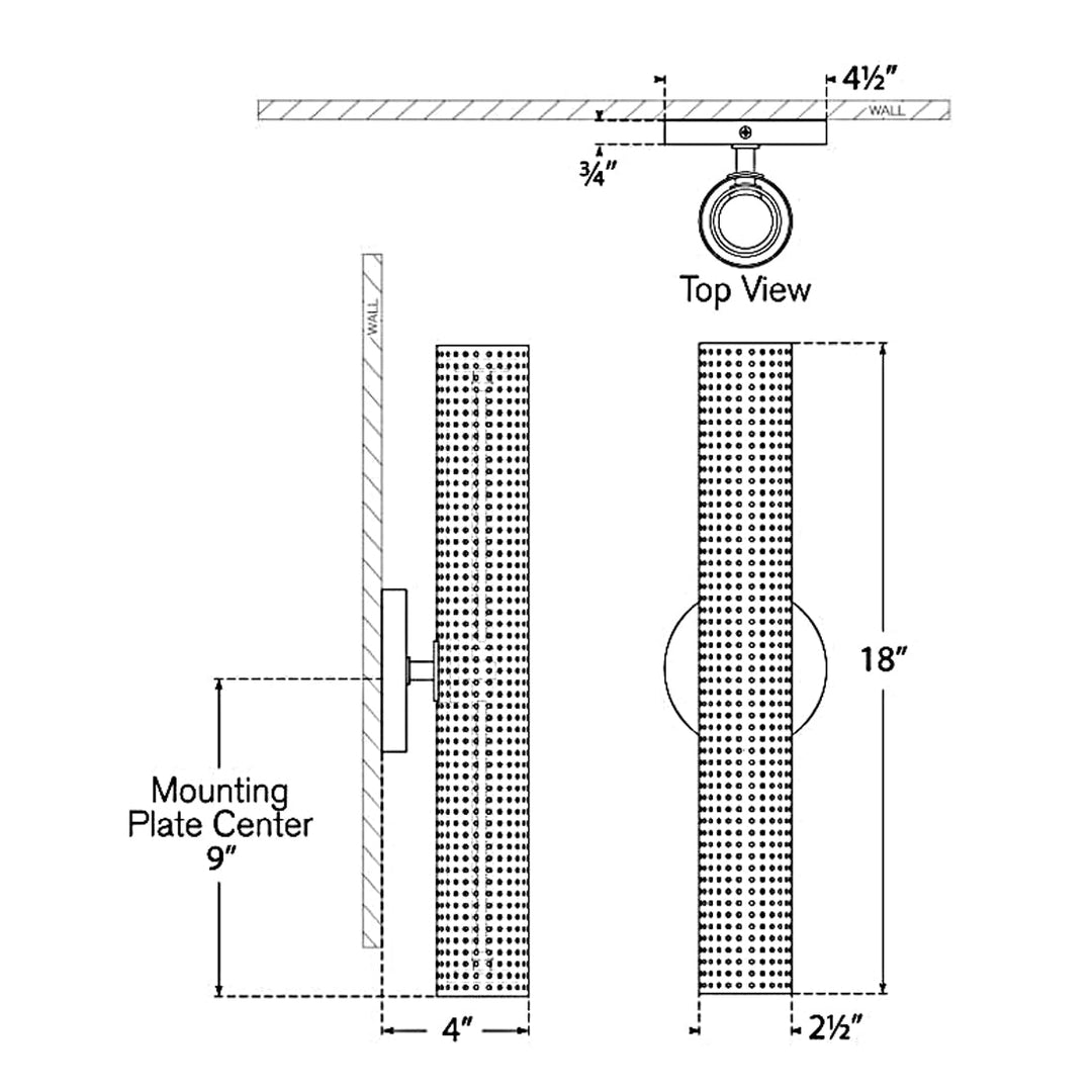 Visual Comfort Signature Precision Bullet Wall Sconce