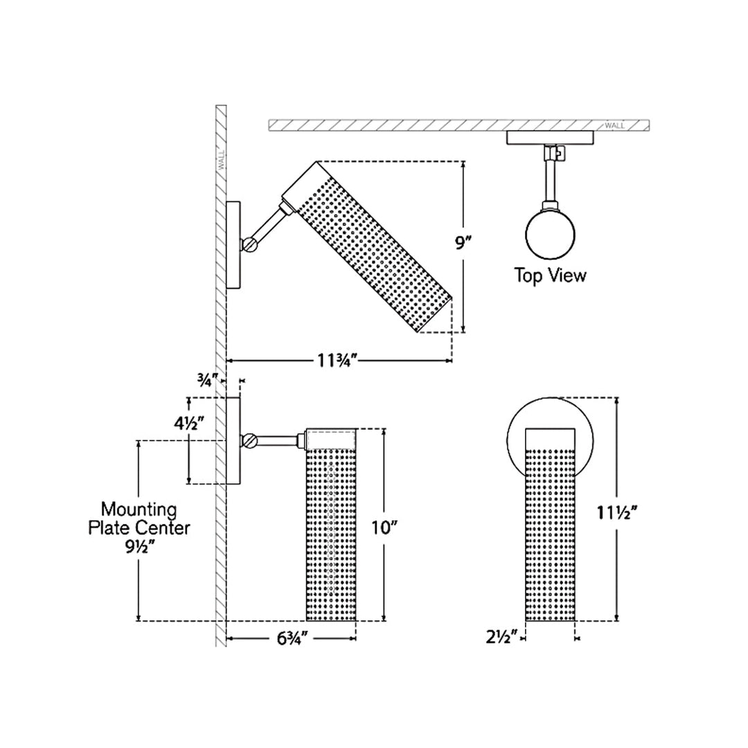 Visual Comfort Signature Precision Articulating Wall Sconce