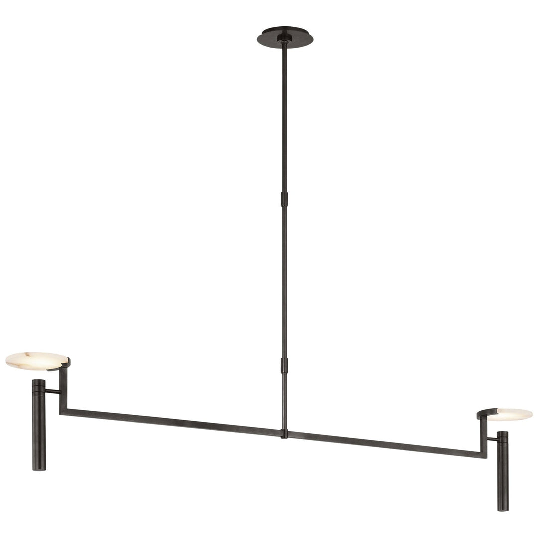 Visual Comfort Signature Melange Floating Disc Linear Chandelier (view 2)