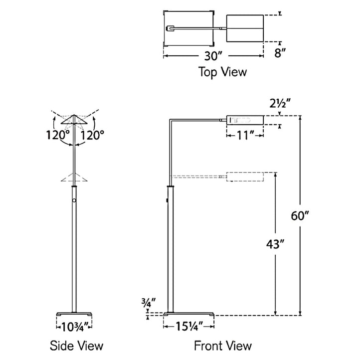 Visual Comfort Signature Copse Pharmacy Floor Lamp