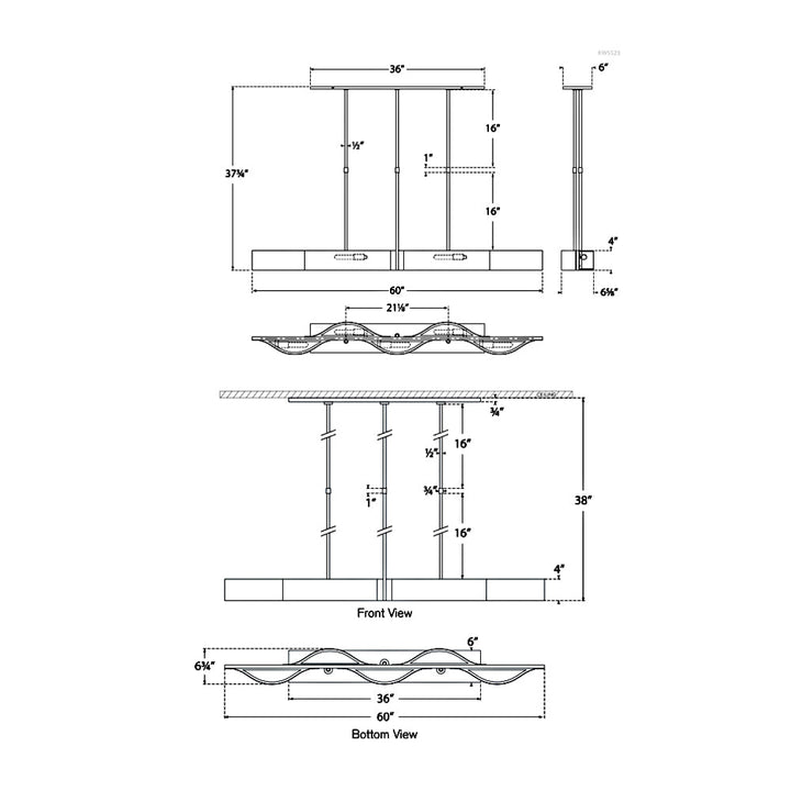 Visual Comfort Signature Avant Linear Pendant