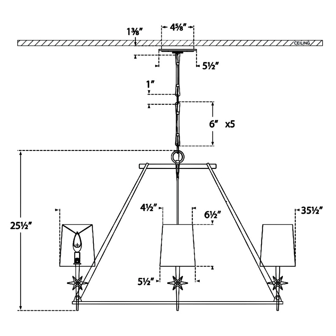 Visual Comfort Signature Etoile Chandelier