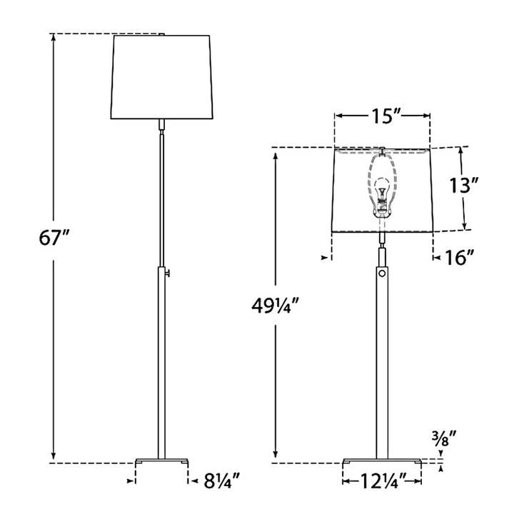 Visual Comfort Signature Cadmus Adjustable Floor Lamp