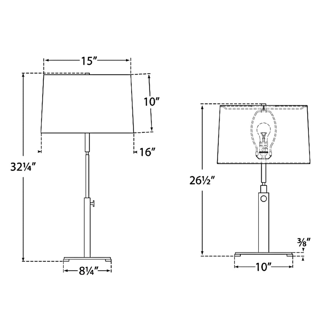 Visual Comfort Signature Cadmus Adjustable Table Lamp