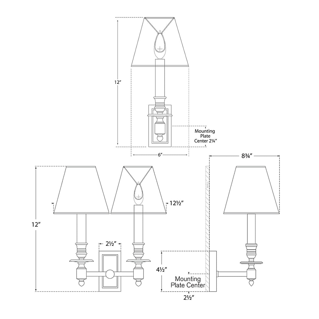 Visual Comfort Signature French Library Wall Sconce