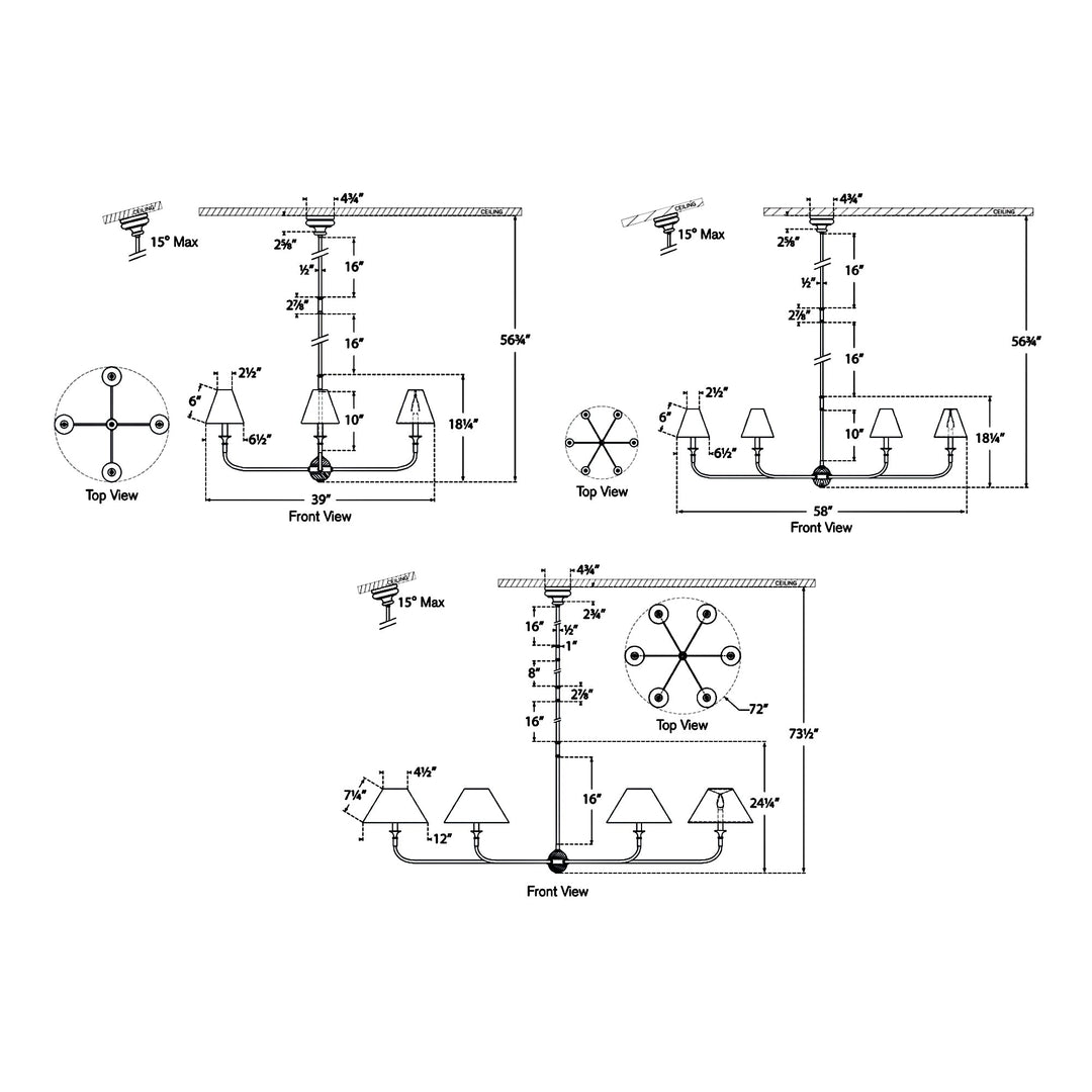 Visual Comfort Signature Piaf Chandelier