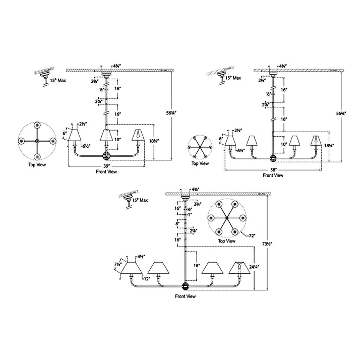 Visual Comfort Signature Piaf Chandelier