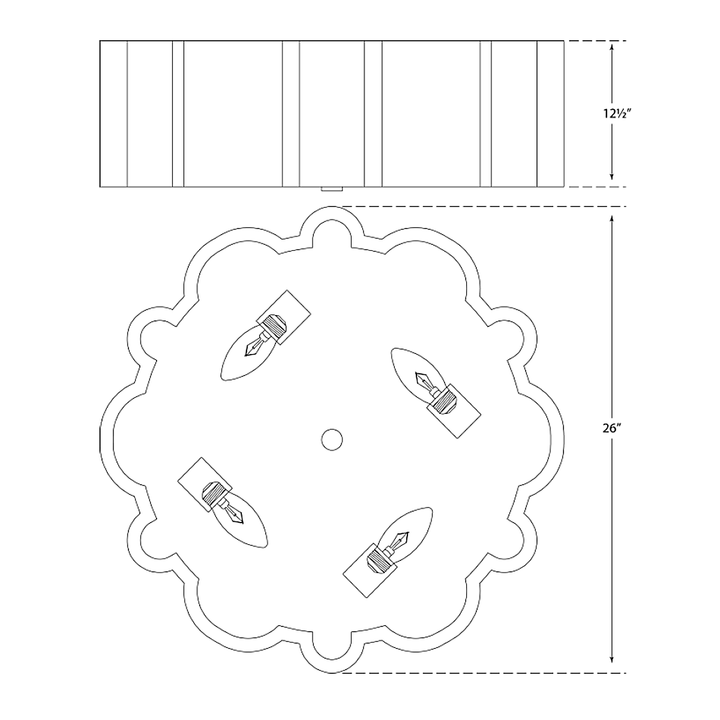Visual Comfort Signature Markos Ceiling Light