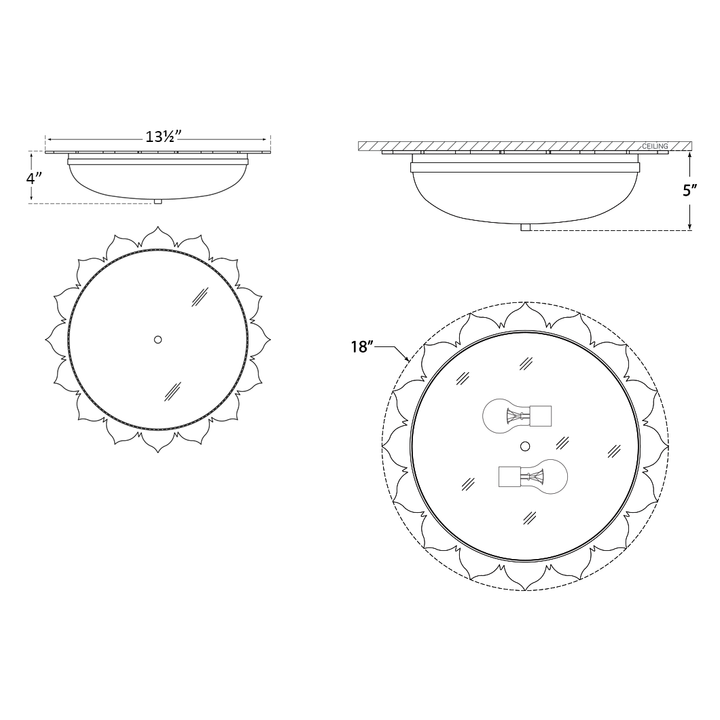 Visual Comfort Signature Rachel Ceiling Light