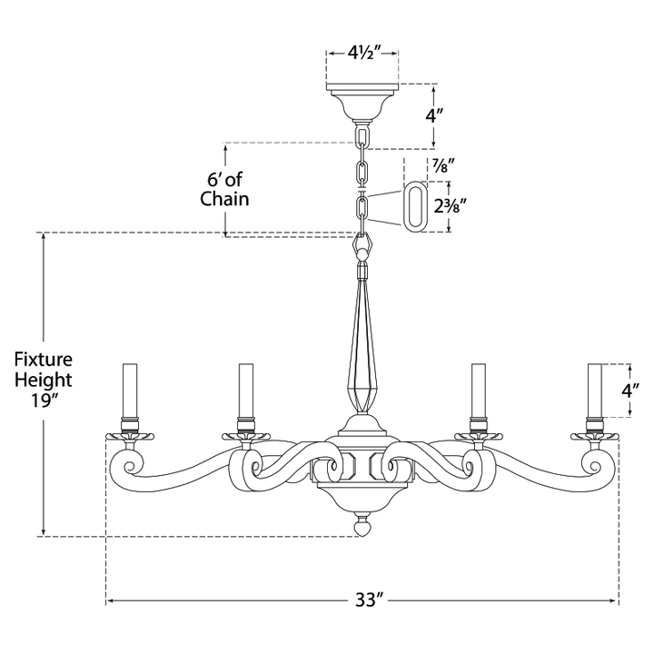 Visual Comfort Signature Myrna Chandelier