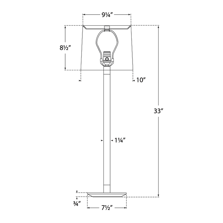 Visual Comfort Signature Riga Buffet Table Lamp