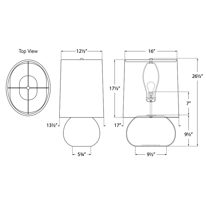 Visual Comfort Signature Sumava Table Lamp