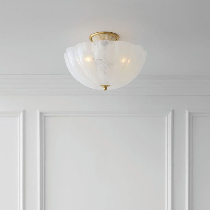 Visual Comfort Signature Rosehill Semi Flush Ceiling Light (view 2)