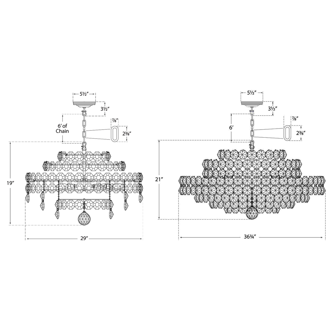 Visual Comfort Signature Sanger Chandelier