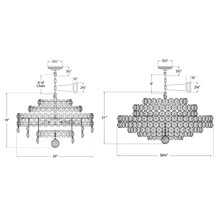 Visual Comfort Signature Sanger Chandelier
