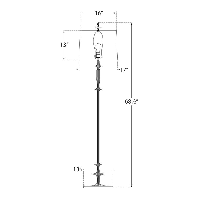 Visual Comfort Signature Lotus Floor Lamp