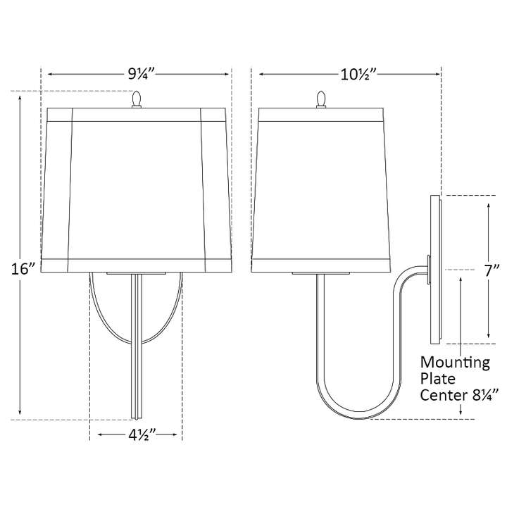 Visual Comfort Signature Simple Scallop Wall Sconce