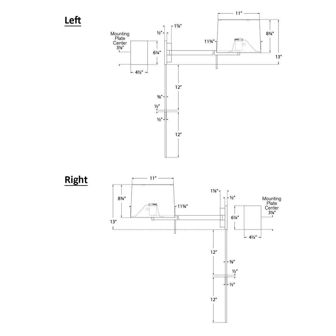 Visual Comfort Signature Sweep Swing Arm Wall Sconce