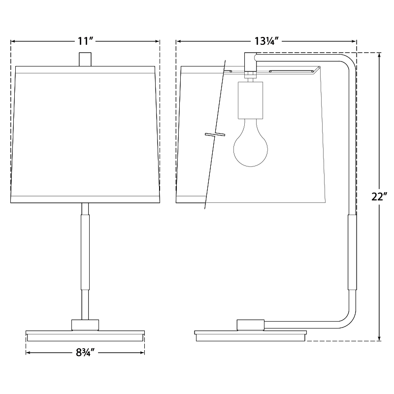 Visual Comfort Signature Swing Table Lamp