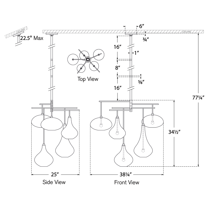 Visual Comfort Signature Lomme XL Chandelier