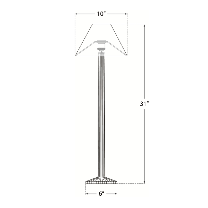 Visual Comfort Signature Strie Buffet Table Lamp