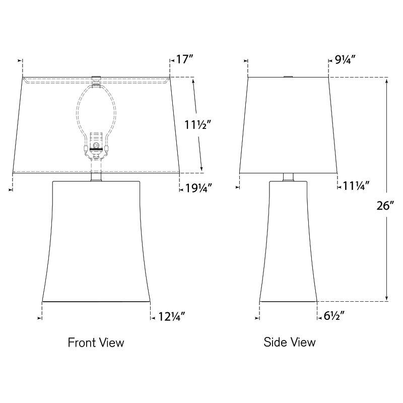 Visual Comfort Signature Lucera Table Lamp