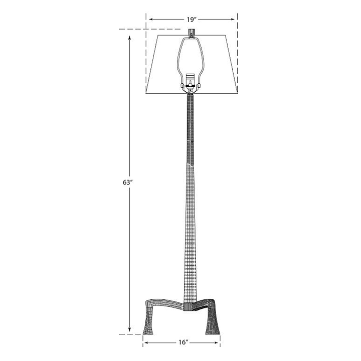 Visual Comfort Signature Strie Floor Lamp