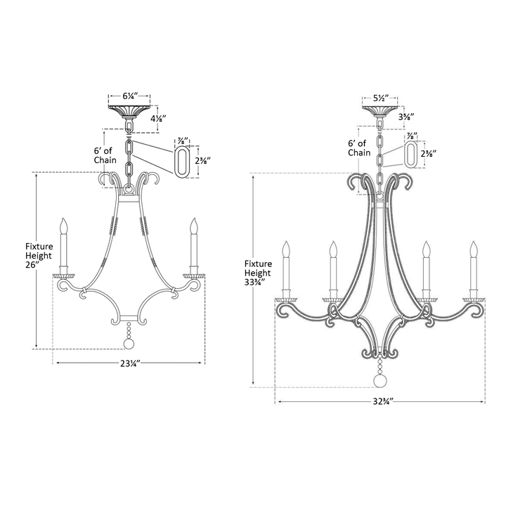 Visual Comfort Signature Oslo Chandelier