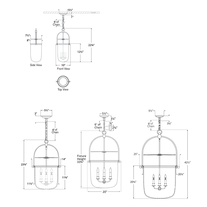 Visual Comfort Signature Lorford Pendant