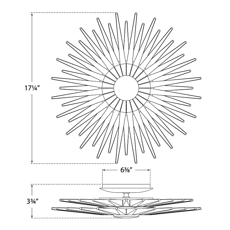 Visual Comfort Signature Quincy Ceiling / Wall Light