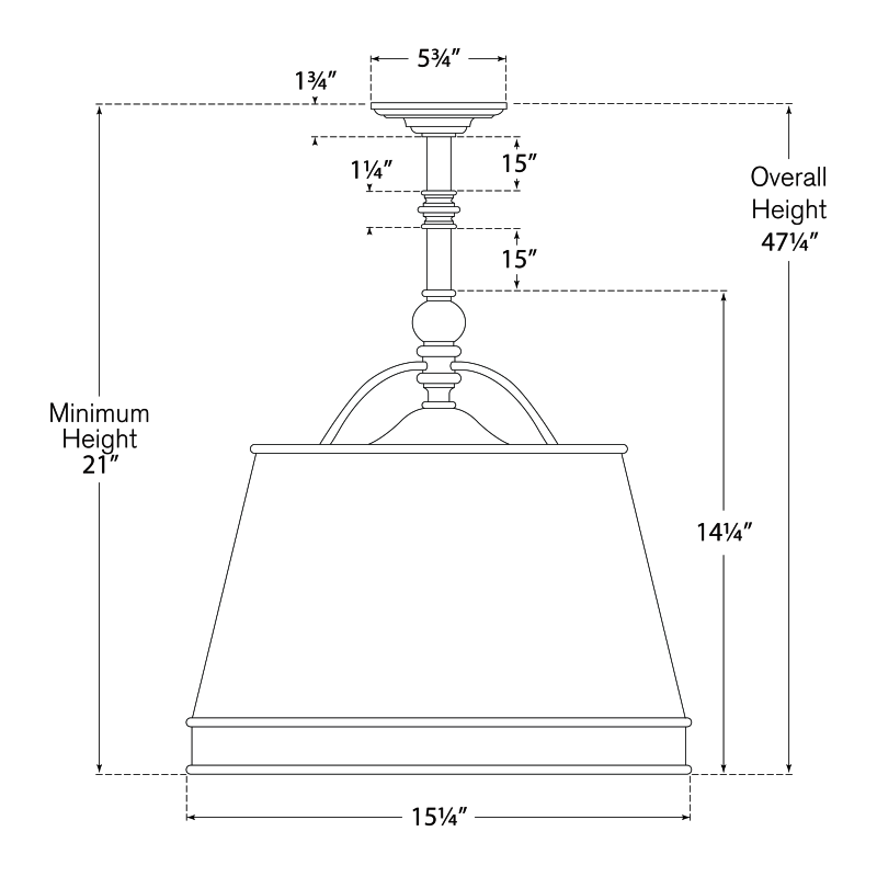 Visual Comfort Signature Sloane Shop Pendant