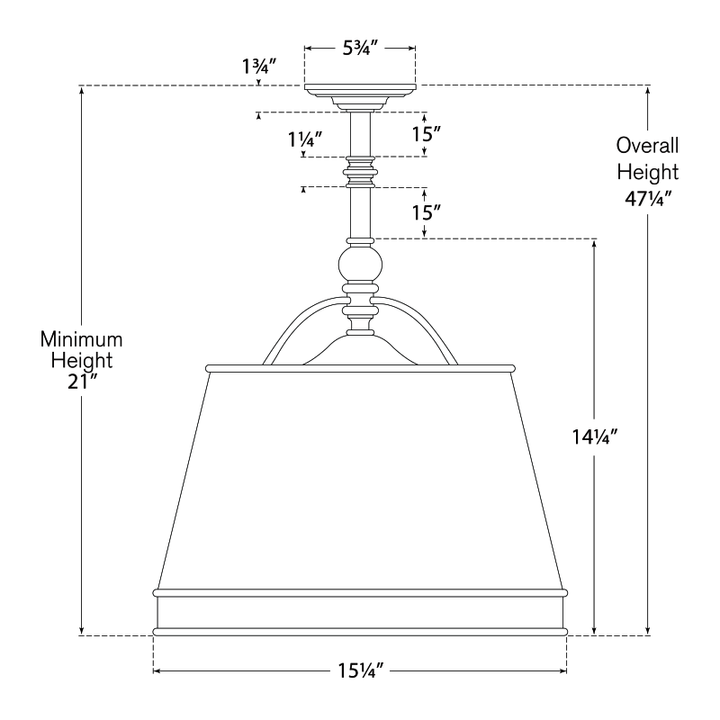 Visual Comfort Signature Sloane Shop Pendant