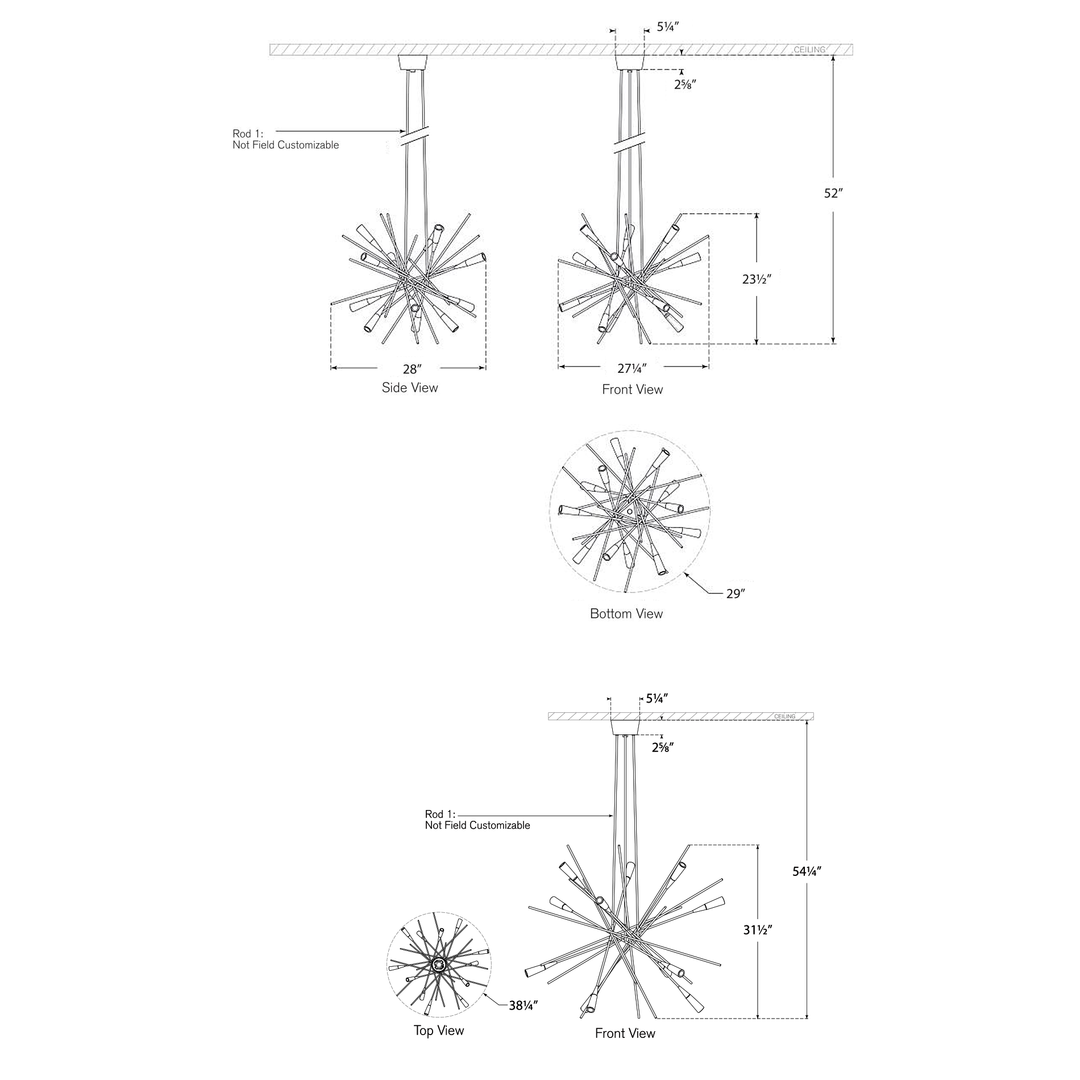 Visual Comfort Signature Stellar Chandelier