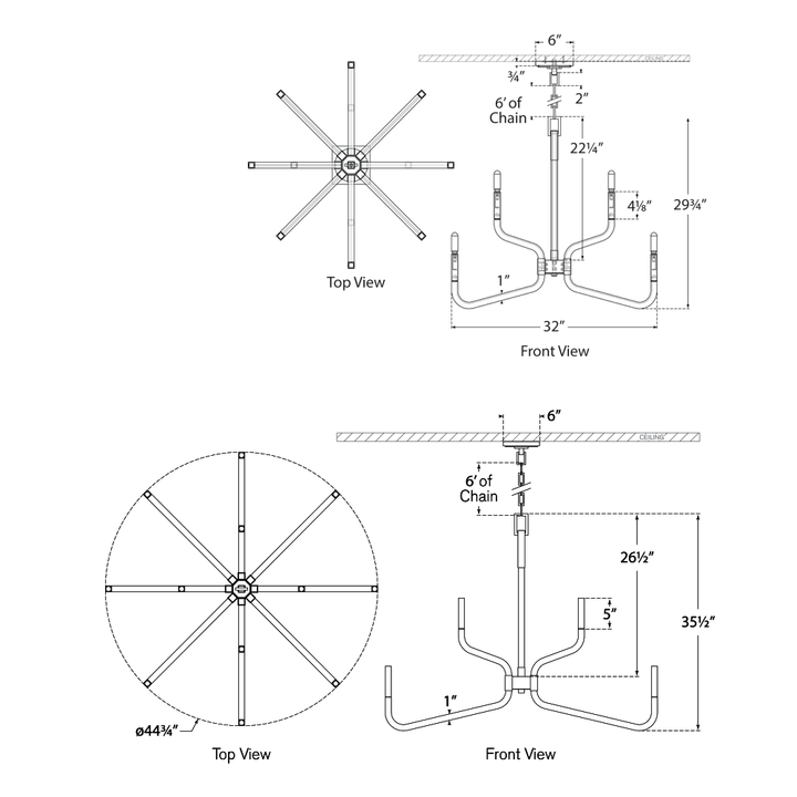 Visual Comfort Signature Reagan Chandelier