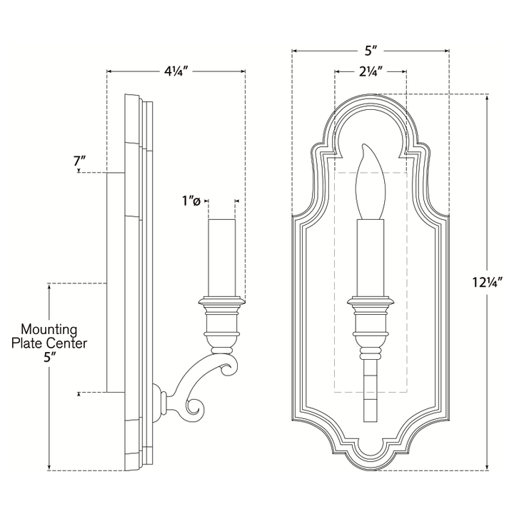 Visual Comfort Signature Sussex Framed Wall Sconce