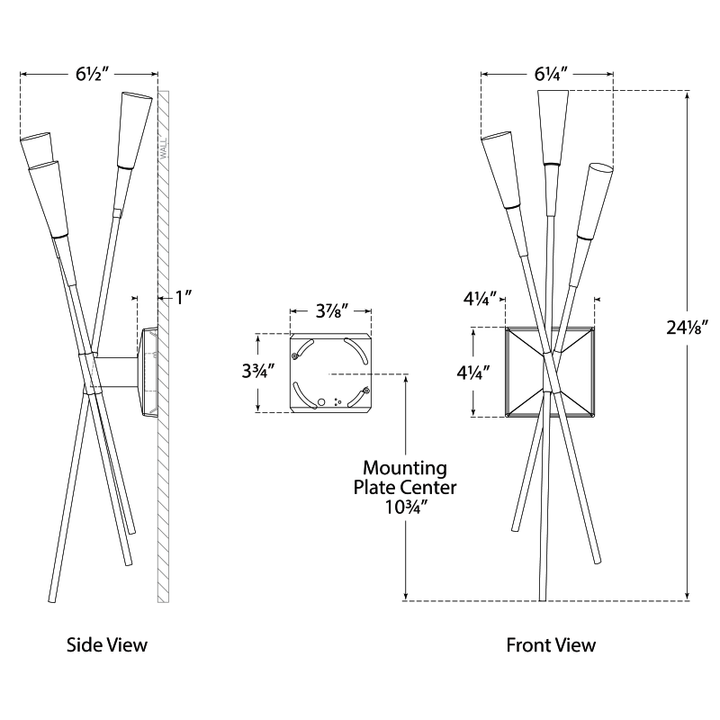 Visual Comfort Signature Stellar Triple Wall Sconce