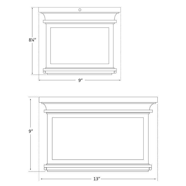 Visual Comfort Signature Club Square Ceiling Light (view 2)