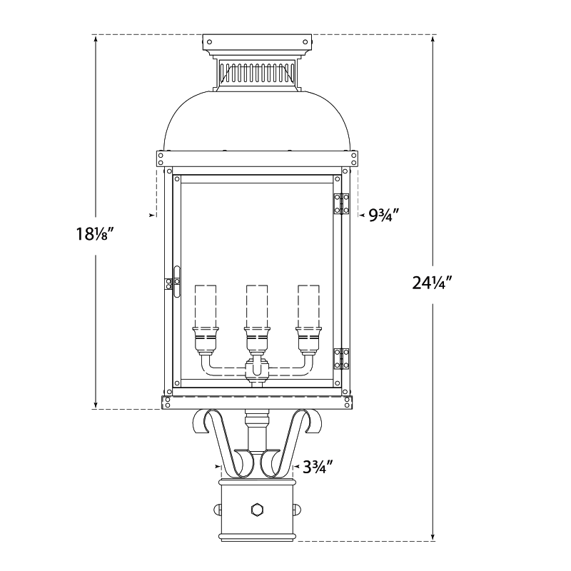 Visual Comfort Signature Suffork Post Light