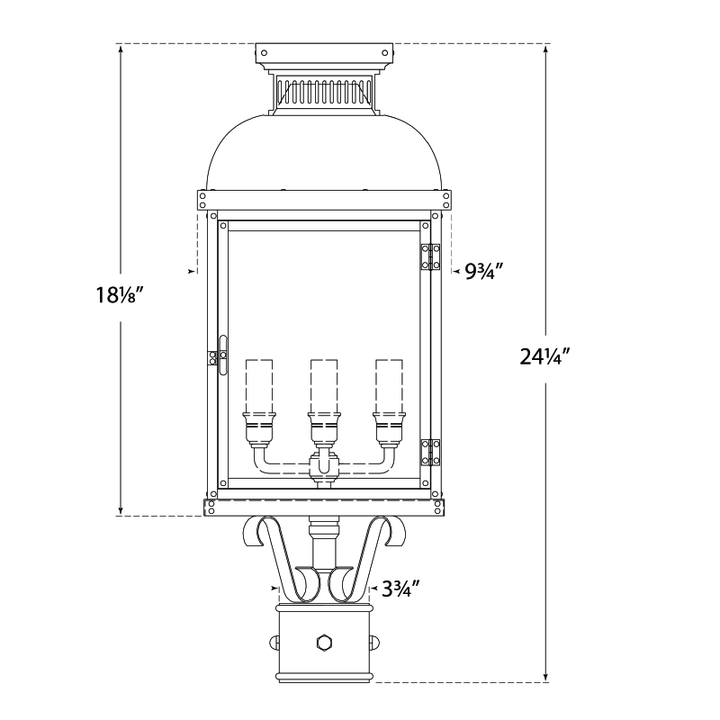 Visual Comfort Signature Suffork Post Light