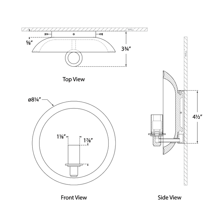 Visual Comfort Signature Leeds Round Wall Sconce