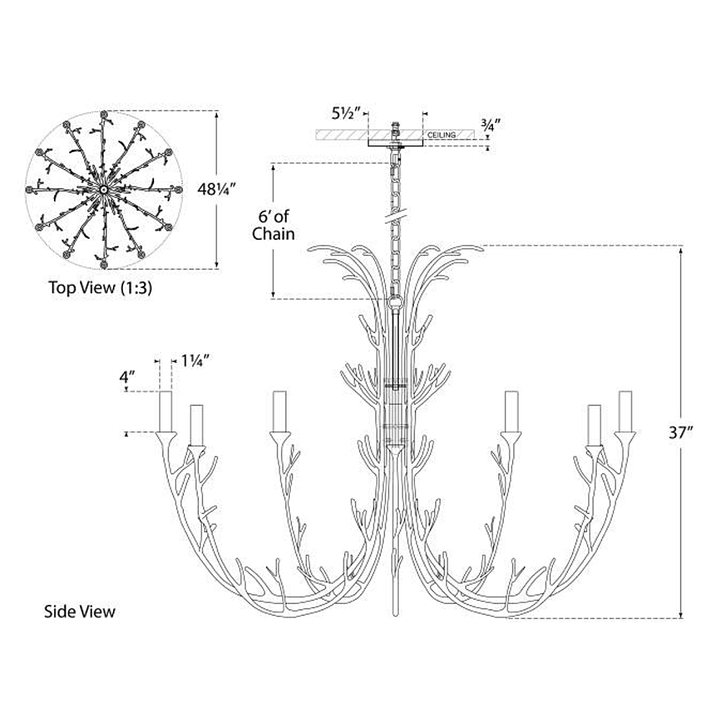 Visual Comfort Signature Silva Chandelier